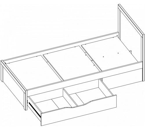 Односпальная кровать Бьёрк 90