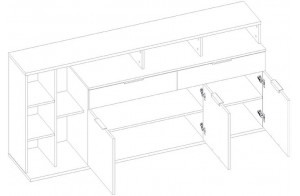 Тумба под телевизор Компакт 3D2S7N L левая