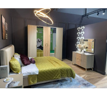 Шкаф 4-х дверный Мадрид (бежевый)