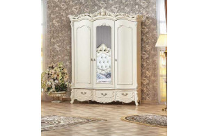 Шкаф 3-х дверный Элиза Люкс (крем)