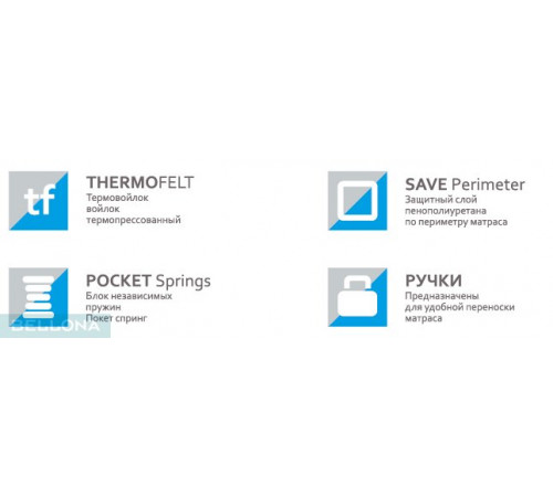 Матрас серии Soft Selection V-Guard 5 с независимым пружинным блоком Pocket Springs от Беллона