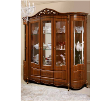 Шкаф-витрина пятидверная Аллегро 8 (орех)