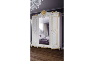 Четырехстворчатый шкаф Джоконда (слоновая кость)