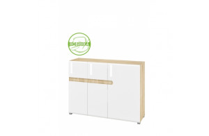 Модульная мебель для гостиной Леонардо белый полуглянец композиция 3