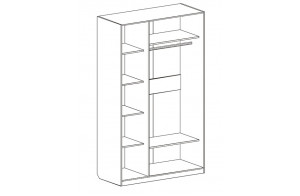 Трехдверный шкаф для одежды Николь