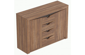 Комод для белья с четырьмя ящиками Соренто Дуб Стирлинг