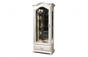 Шкаф с витриной  Давиль ММ-126-54Л (белая эмаль)