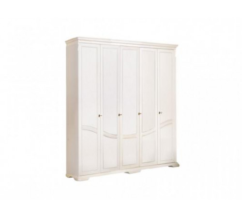 Шкаф для одежды Лика ММ-137-01/05Б (белая эмаль)