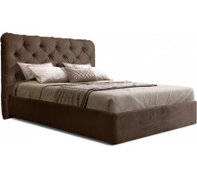 Двуспальная кровать с подъемным механизмом BOGEMIA (шоколад)