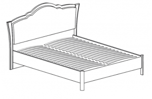 Двуспальная кровать 160х200 Мартина 828